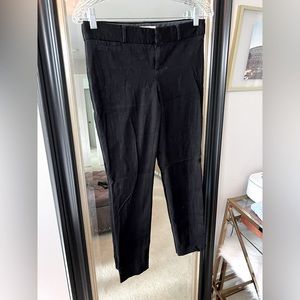 Banana Republic black Sloan pants. Skinny leg size: 0
